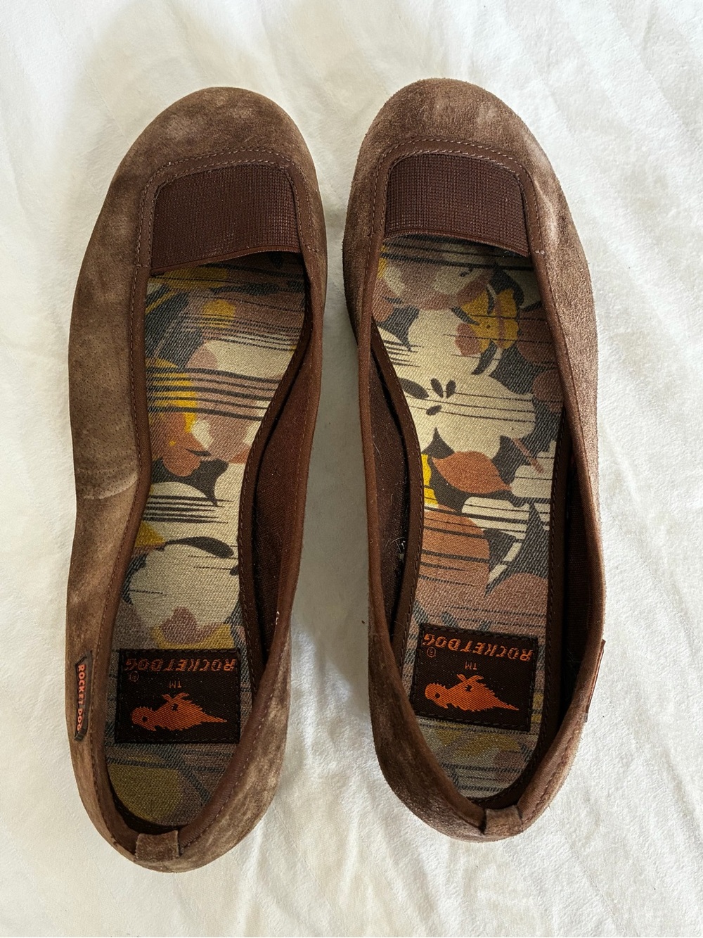 Rocket Dog Brown Suede Ballet Flats - Casual Women's Slip-Ons